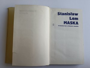 Lem Stanisław, MASKA, Wydawnictwo Literackie Kraków 1976 vydání I