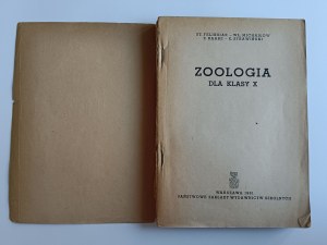 FELISIAK, MICHAJŁOW, RAABE, STRAWIŃSKI, ZOOLOGY for class X Państwowe Zakłady Wydawnictw Szkolnych 1961 PODRĘCHNIK