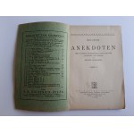 REUTER FRITZ, ANEKDOTEN Szymon Mordawski Teil II Lvov 1928 Handbuch der deutschen Sprache