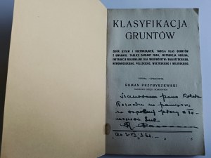 Przybyszewski Roman, Klasyfikacja Gruntów, Zakłady Graficzne J. Pietrzykowskiego Lublin 1935