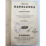 Życie Napoleona podług najlepszych źródeł - Warszawa 1841, T.I [ Pieczęć lakowa - herb Pobóg - XIX wiek]