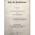 Ex libris Biblioteki Opactwa Cystersów w Krzeszowie - Kirche oder Protestantismus? - Mainz 1883 [ W czterechsetną rocznicę urodzin Marcina Lutra]