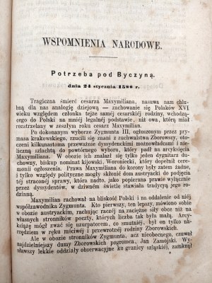 Yearbook of the publishing house of Cheap and Useful Works for the year 1868 - Cracow 1868 [ Sobieski under Vienna, Iron Railway, Calendar of Exchanges and Fairs, Galicia].