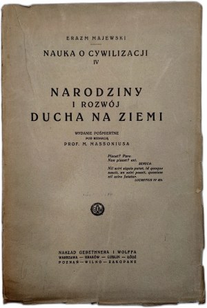 Majewski Erazm - The birth and development of the spirit on earth - Warsaw 1926