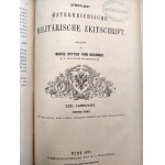 Streffleurs (Österreichische) Militärische Zeitschrift - Wien 1881 - Austriacki magazyn wojskowy, Wiedeń 1881 [ Pieczęcie Centralnej Biblioteki Wojskowej Wojska Polskiego, mapy]