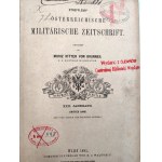 Streffleurs (Österreichische) Militärische Zeitschrift - Wien 1881 - Austriacki magazyn wojskowy, Wiedeń 1881 [ Pieczęcie Centralnej Biblioteki Wojskowej Wojska Polskiego, mapy]