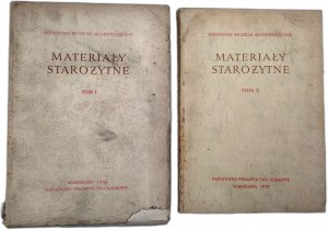 Państwowe Muzeum Archeologiczne - Materiały Starożytne Volume I - II - Warsaw 1956 [excavations].