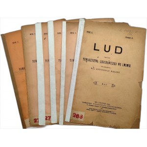 A. Kalina (red.) - LUD - Organ Towarzystwa Ludoznawczego we Lwowie - Rok I - Nr 2- 9 , Lwów 1895 [ wierzenia, rośliny lecznicze, grzyby, lud aryjski]