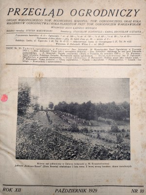 Rassegna di giardinaggio - n. 10 anno 1929 Poznan e Silesian Farmer da settembre a dicembre 1930 Katowice