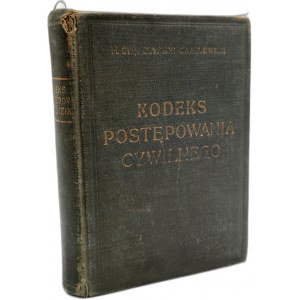 Stępczyński M. - Kodeks Postępowania Cywilnego - Warszawa 1939