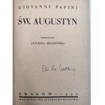 Giovanni Papini - Święty Augustyn - Kraków 1932 [ Ekslibris W. Grużewskiego]