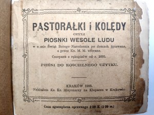 Pastorałki i Kolędy czyli Piosnki wesołe ludu - Z rękopisów czerpane - Kraków 1908