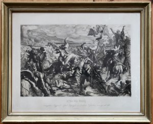 Jan Matejko (1838 - 1893) - Battle of Varna - etching - Society of Friends of Fine Arts in Krakow to its members for the year 1896