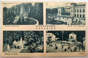 Carte postale - Salutations de Krynica - 1936