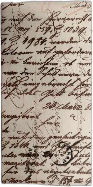 Letter with Krakau stamp - Krakow 1860