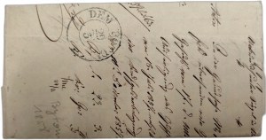Letter with Bytom stamp - dated 1858