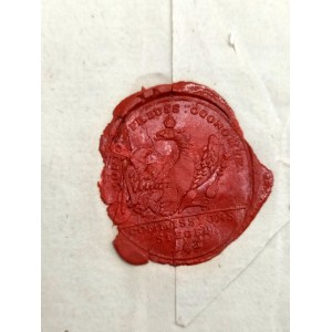 List z pieczęcią Nowogard [ Szczeciński] - pieczęć lakowa rok 1840