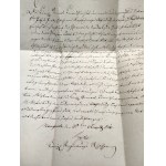 List z pieczęcią Nowogard [ Szczeciński] - pieczęć lakowa rok 1840