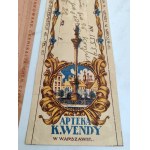 Pięć recept z Apteki K. Wendy w Warszawie [ul. Krakowskie Przedmieście 45], Warszawa 1922/27