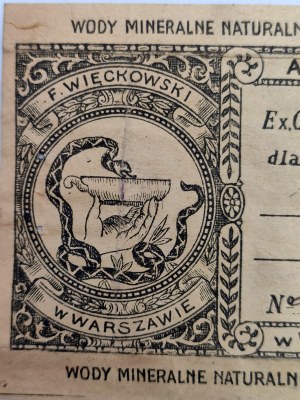 Cztery recepty z Apteki F. Więckowskiego w Warszawie [ Marszałkowska róg Chmielnej], Warszawa 1926