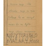 Nikifor Krynicki, Lettera in polvere di Matejka da Krynica, 1960.
