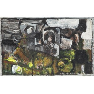 Wanda Paklikowska-Winnicka (1914 Lvov - 2001 Pruszkow), Composition abstraite, vers 1970