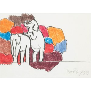 Ryszard Grzyb (né en 1956 à Sosnowiec), Paire d'éléphants, 1991