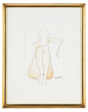 Joanna Sarapata (born 1962), nude-sketch