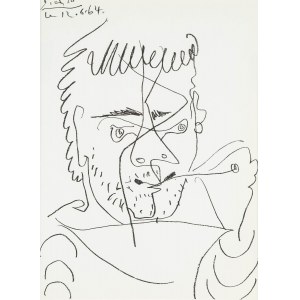 Pablo Picasso (1881 Málaga - 1973 Mougins), Fajčiar, 1964