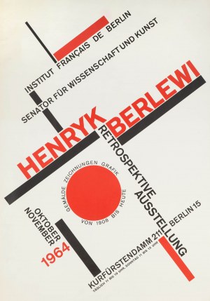 Henryk Berlewi (1894 Varsavia - 1967 Parigi), Mostra retrospettiva