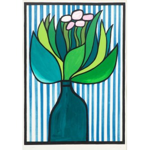 Jan Lenica (1928 Poznań - 2001 Berlin), Flowers in a Vase