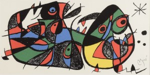 Jean MIRÓ (1893-1983), Portfolio 7 litografií: Miró Escultor