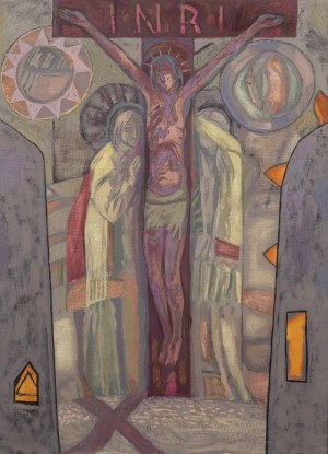 Janina KRAUPE-ŚWIDERSKA (1921 - 2016), Christus am Kreuz, 1991