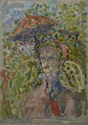 Pawel TARANCZEWSKI (b. 1940), Woman with an Umbrella