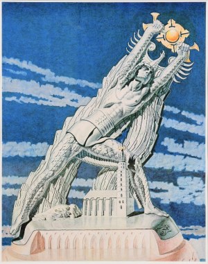 Stanisław SZUKALSKI (1893-1987), Copernicus Harnessing the Sun (Pomnik Kopernika)