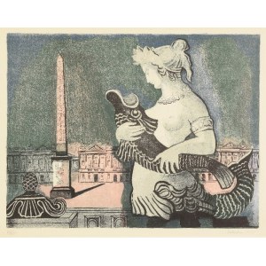 Alicja HALICKA (1894-1975), Place de la Concorde à Paris, 1955
