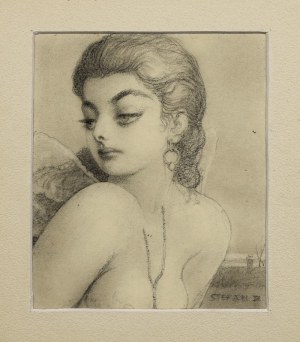 Stefan ŻECHOWSKI (1912-1984), Ragazza dagli occhi grandi