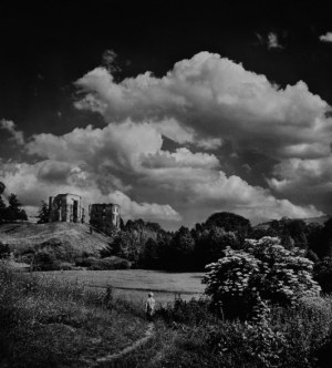 Paweł Pierściński, Bodzentyn - ruines du château, de la série Portret Ziemi Kieleckiej, ed. 3/6, 1967