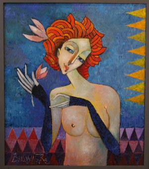 Jan Bonawentura Ostrowski, Nude with a flower