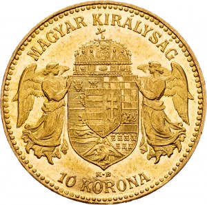 Franciszek Józef I., 10 Korona 1910, KB, Kremnitz