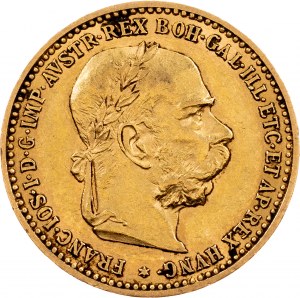 Francesco Giuseppe I, 10 corone 1896, Vienna