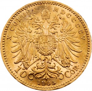 Franciszek Józef I, 10 koron 1905, Wiedeń