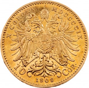 Franciszek Józef I, 10 koron 1909, Wiedeń