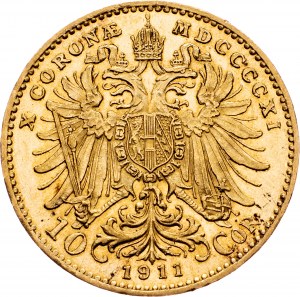 Franz Joseph I., 10 Kronen 1911, Wien