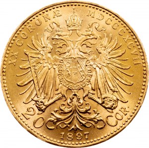 Franz Joseph I., 20 Kronen 1897, Wien