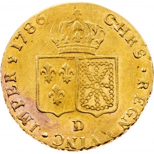 Luigi XVI., 2 Luigi d'Oro 1786, D