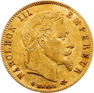 Napoleon III., 5 franků 1867, BB