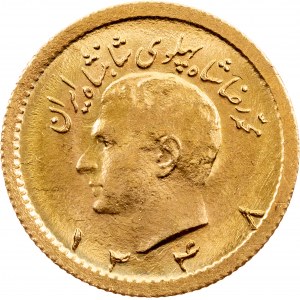 Mohammad Rezā Pahlavī, 1/4 Pahlavi 1348 (1969), Teherán, RARE