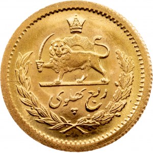 Mohammad Rezā Pahlavī, 1/4 Pahlavi 1348 (1969), Teherán, RARE