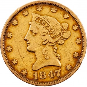 Repubblica federale, 10 dollari 1847, Filadelfia